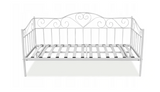 Bedframe - met matras en lattenbodem - wit - 90x200 cm