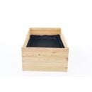 MOESTUINBAK - Hout met Gronddoek - 120x100x18 cm