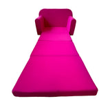 Kinderbankje - omvormbaar tot bed - roze - 170x100cm