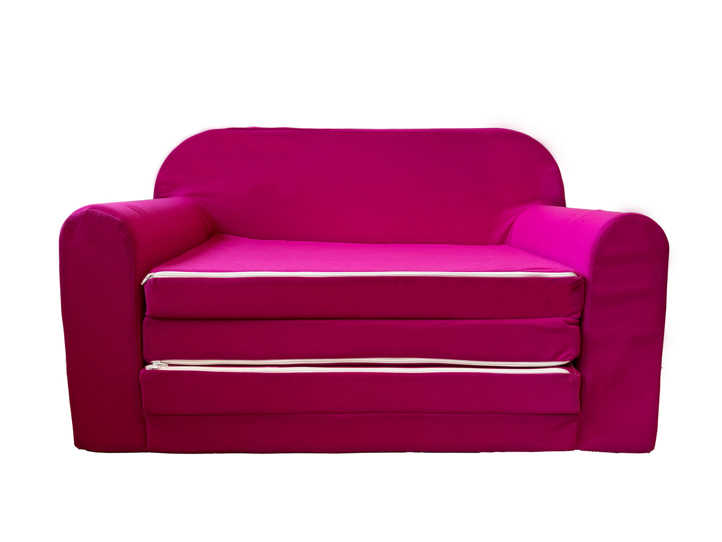 Kinderbankje - omvormbaar tot bed - roze - 170x100cm
