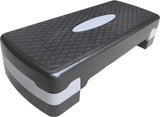 AEROBIC STEP - Verstelbaar 10/15/20 cm - Antislip - Zwart/Grijs