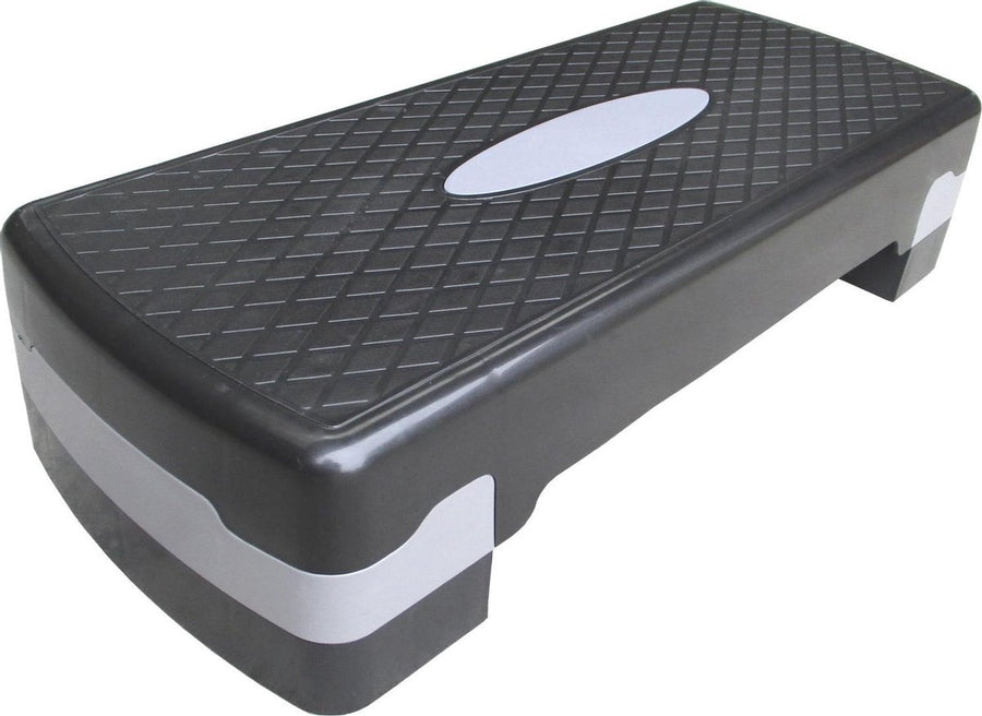 AEROBIC STEP - Verstelbaar 10/15/20 cm - Antislip - Zwart/Grijs