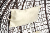 HANGSTOEL - Staalconstructie-UV-bestendig - Bruin-Crème