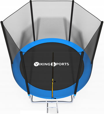 TRAMPOLINE - Veiligheidsnet-Ladder-Randafdekking - Blauw-244 cm