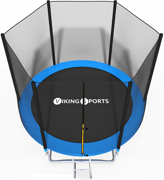 TRAMPOLINE - Veiligheidsnet-Ladder-Randafdekking - Blauw-244 cm
