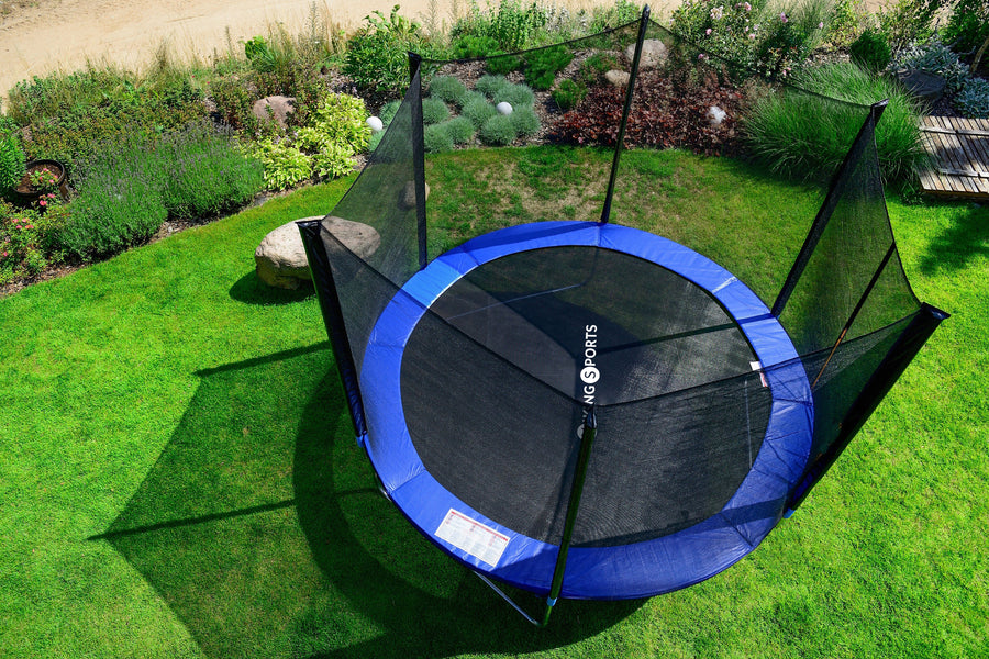 TRAMPOLINE - 305 cm - veiligheidsnet & ladder - tot 100 kg - groen