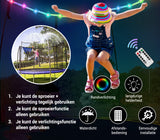TRAMPOLINE SPROEIER EN VERLICHTING - Afstandsbediening 15m - Ø183 cm