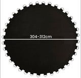 Trampoline springmat & veren set - RVS veren 13,7 cm - 10Ft 304-312 cm
