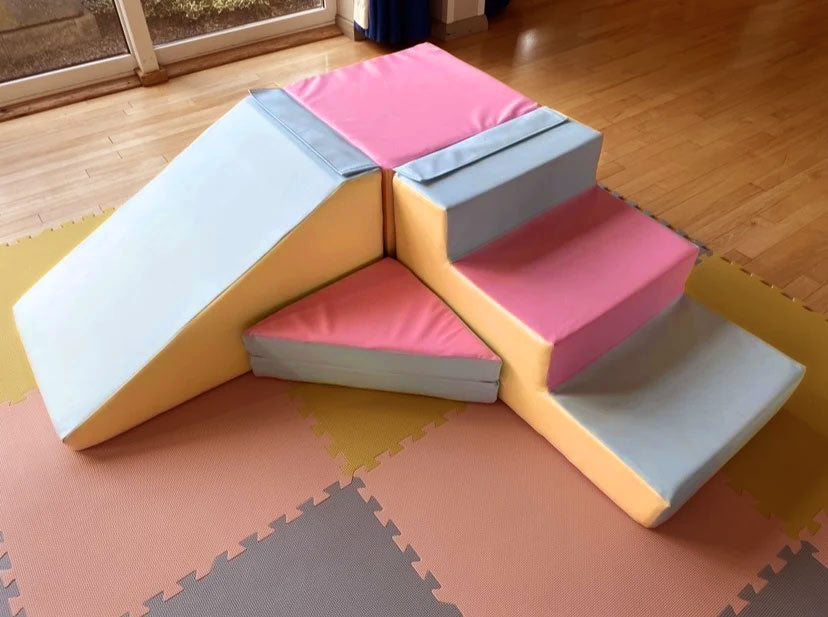 GLIJBAAN - Schuim, Veilig, Configurabel - Pastelkleuren