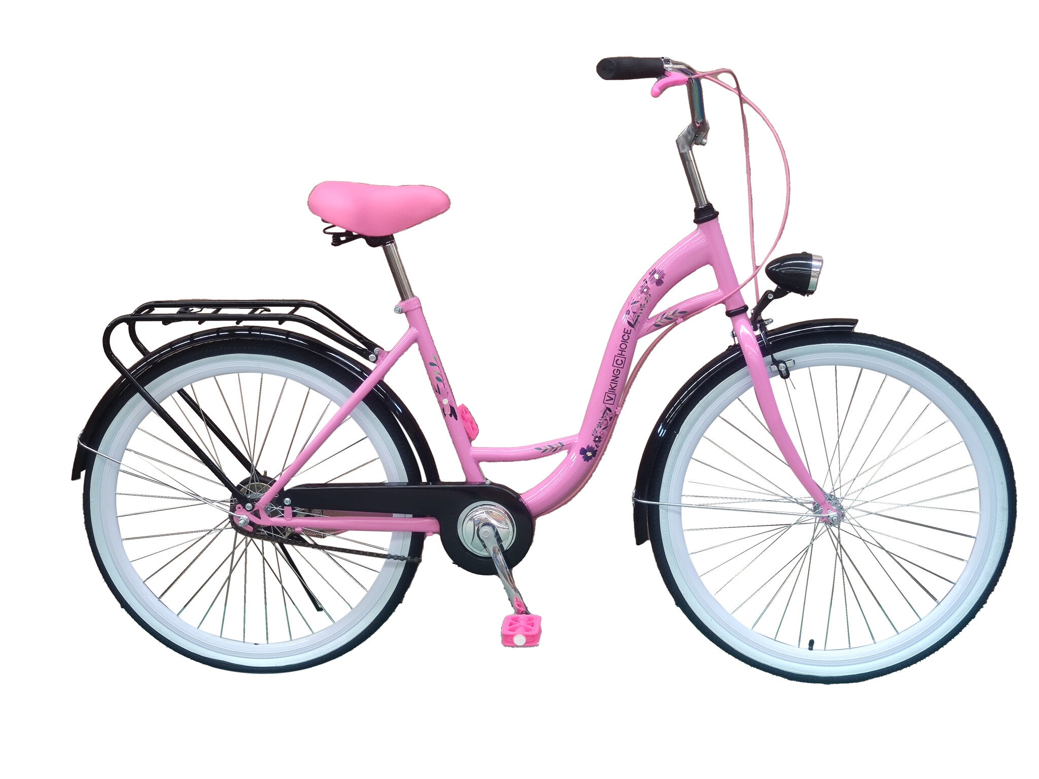 MEISJESFIETS - Stalen Frame 17 Inch - 26x1.75 Banden - Roze