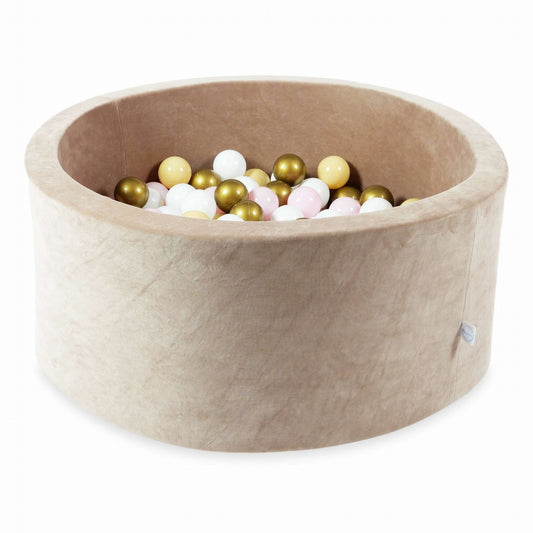BALLENBAK - 300 Ballen - Velours - Beige - 90 cm