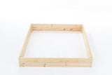 MOESTUINBAK - Hout met Gronddoek - 120x100x18 cm