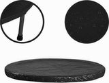 Trampoline afdekhoes - waterafvoer UV-bestendig PVC - zwart 244cm